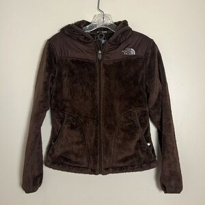 The‎ North Face Brown Oso Hooded Full Zip Fleece Jacket Size XS Casual School